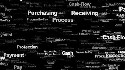 PROCURE TO PAY Keywords Animation, Background, Loop Stock Footage 314753329