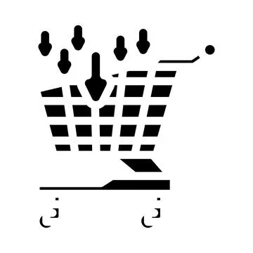 Procurement business process glyph icon vector illustration 스톡 일러스트