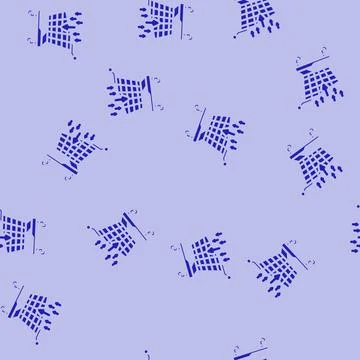 Procurement business process glyph vector seamless pattern Stock Illustration