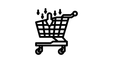 Procurement business process line icon animation Stock Footage 326754877