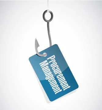 Procurement Management hook sign concept Stock Illustration