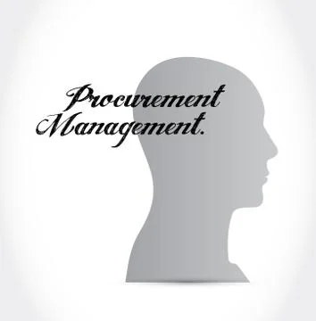 Procurement Management thinking sign concept Stock Illustration