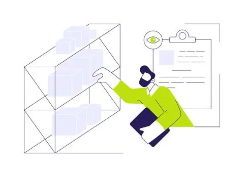 Procurement manager abstract concept vector illustration. Stock Illustration