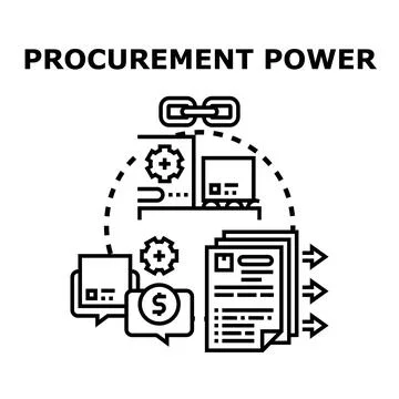 Procurement power process achieving effective supply chain management 库存插图