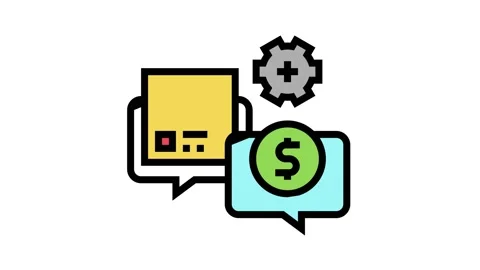 Procurement process color icon animation Stock Footage 164059778