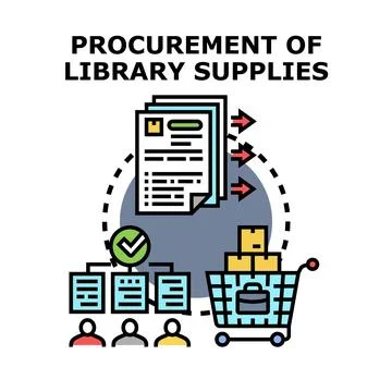 Procurement process for library supplies acquisition 库存插图