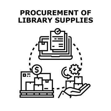 Procurement process for library supplies management system 库存插图