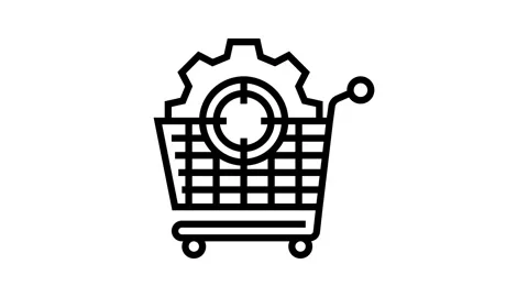 Procurement strategy logistic manager line icon animation Stock-Footage 326131620