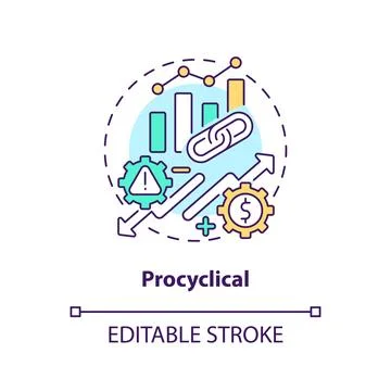 Procyclical concept icon イラスト素材