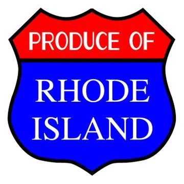 Produce Of Rhode Island Stock Illustration