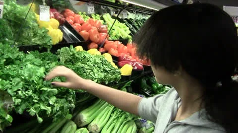 Produce Shopping Video stock 24613488