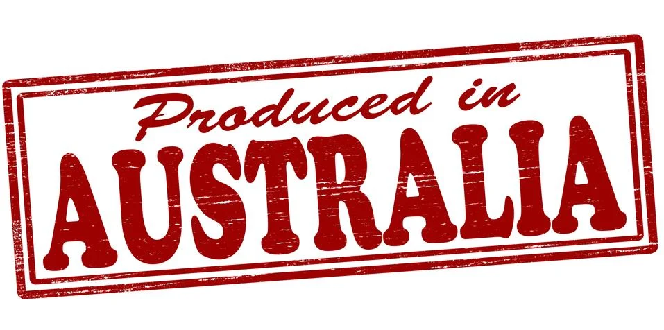 Produced in Australia Stock Illustration