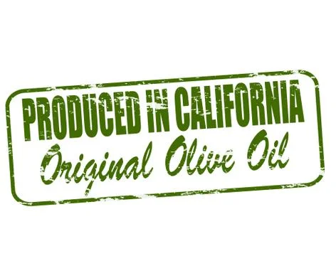 Produced in California Stock Illustration