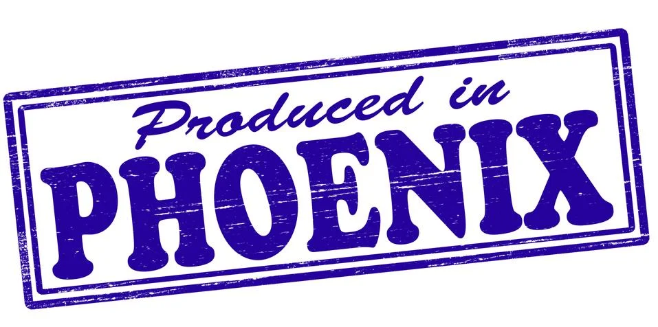 Produced in Phoenix Stock Illustration