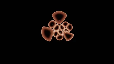 Producer Cell Buds Off A Sequence Of Motile Couriers Stock Footage 344513049