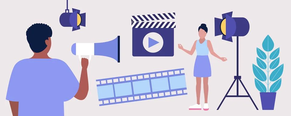 Producer concept Stock Illustration