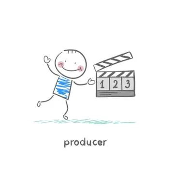 Producer Stock Illustration