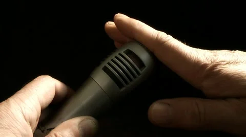 Producer. Microphone Stock Footage 11134561
