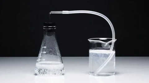 Producing and testing for CO2 gas Video stock 161182627