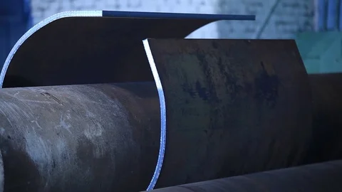 Producing metal plast for coal-mining Stock Footage 76595041