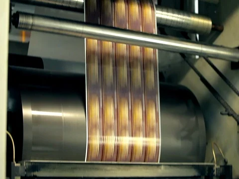 Producing plastic bags Stock Footage 85277879