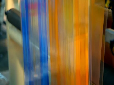 Producing plastic bags Stock Footage 85278738