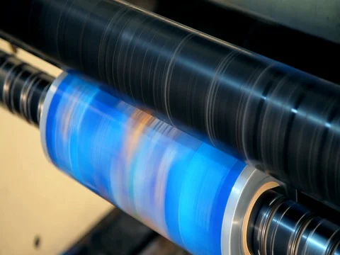 Producing plastic bags Stock Footage 85279507