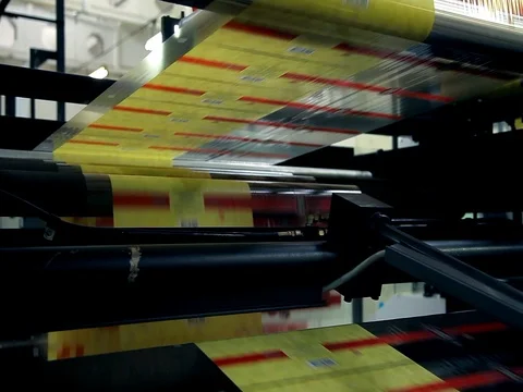 Producing plastic bags Stock Footage 85279533