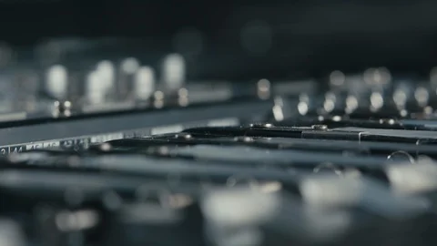 Producing Printed Circut Board. Advanced Robotic Arm Technology Producing Pcbs Video stock 105377437