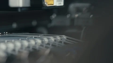 Producing Printed Circut Board. Advanced Robotic Arm Technology Producing Pcbs Stock Footage 105377521