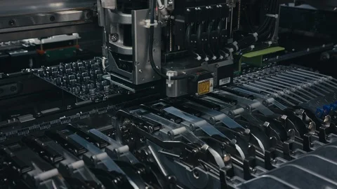 Producing Printed Circut Board Stock Footage 106467144