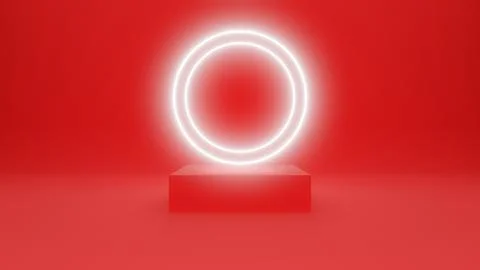 Product Abstract Red Background 3D Illustration Rendering Stock Illustration