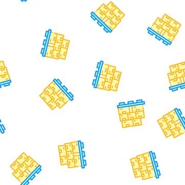 Product and service vector seamless pattern Stock Illustration
