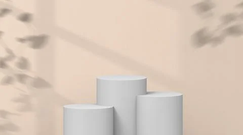 Product background using 3D rendering and geometry. background for products mock Illustrazione stock