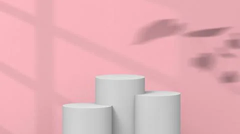 Product background using 3D rendering and geometry. background for products mock Stock Illustration