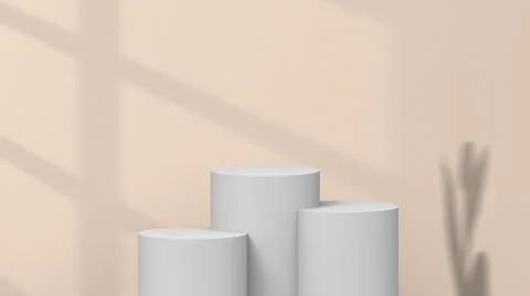 Product background using 3D rendering and geometry. background for products mock Stock Illustration