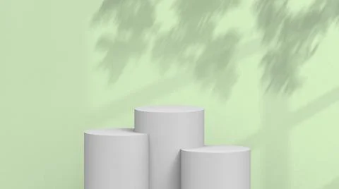 Product background using 3D rendering and geometry. background for products mock Stock Illustration