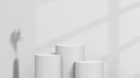 Product background using 3D rendering and geometry. background for products mock Stock Illustration