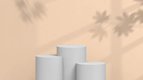 Product background using 3D rendering and geometry. background for products mock Stock Illustration