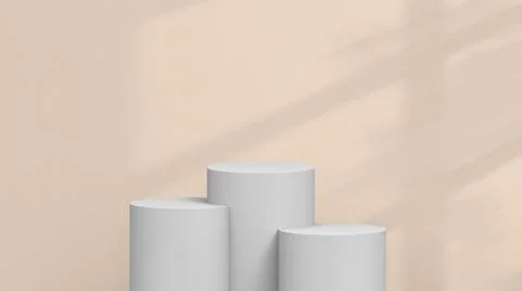 Product background using 3D rendering and geometry. background for products mock Stock Illustration