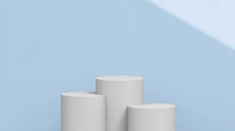 Product background using 3D rendering and geometry. background for products mock Stock Illustration