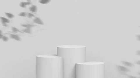 Product background using 3D rendering and geometry. background for products mock Stock Illustration