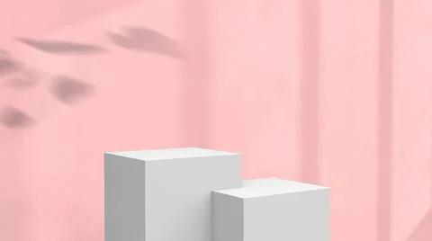 Product background using 3D rendering and geometry. background for products mock Stock Illustration