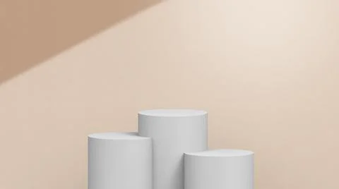 Product background using 3D rendering and geometry. background for products mock Stock Illustration