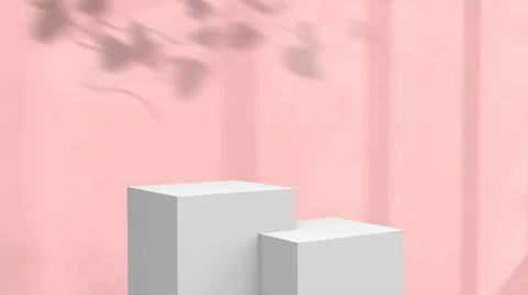 Product background using 3D rendering and geometry. background for products mock Stock Illustration