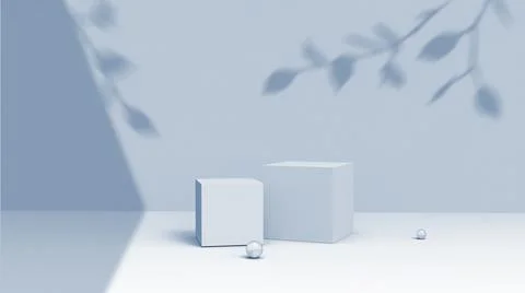 Product background using 3D rendering and geometry. background for products mock Stock Illustration