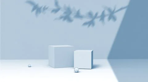 Product background using 3D rendering and geometry. background for products mock Stock Illustration