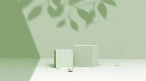 Product background using 3D rendering and geometry. background for products mock Stock Illustration