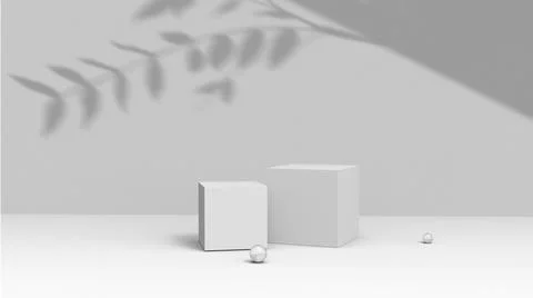 Product background using 3D rendering and geometry. background for products mock Stock Illustration