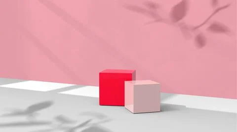 Product background using 3D rendering and geometry. background for products mock Stock Illustration